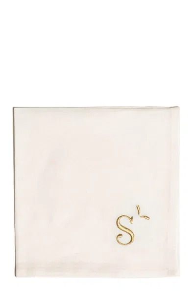 Bitossi Letter 's' Napkin In White