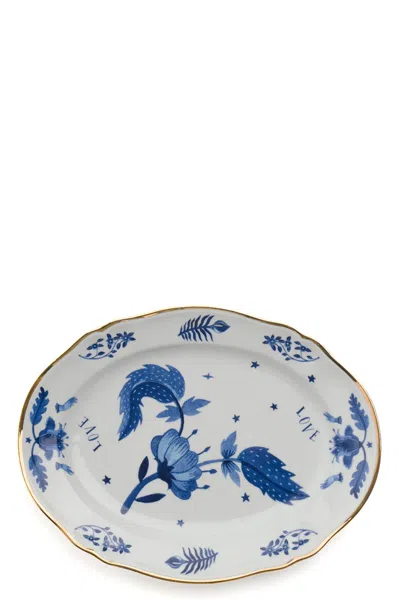 Bitossi 'marino' Tray ⌀ 34 Cm In Blue