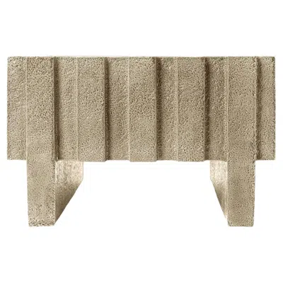 Pre-owned Bitossi Merlate Coffee Table Beige In Ceramic By Patricia Urquiola In Brown