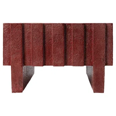 Pre-owned Bitossi Merlate Red Ceramic Coffee Table By Patricia Urquiola