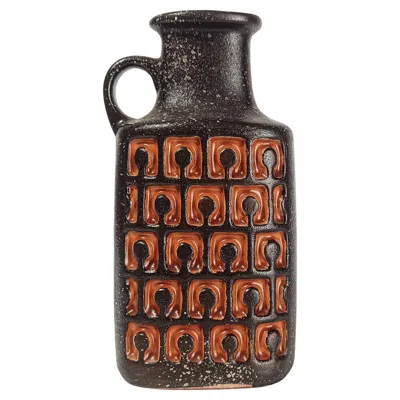 Pre-owned Bitossi Mid 20th Century Modern Fat Lava Jug-vase By Veb Haldensleben, West Germany In Red
