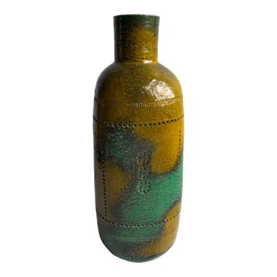 Pre-owned Bitossi Mid-century Modern  Ceramic Vase By Aldo Londi, Italy, 1950s In Brown
