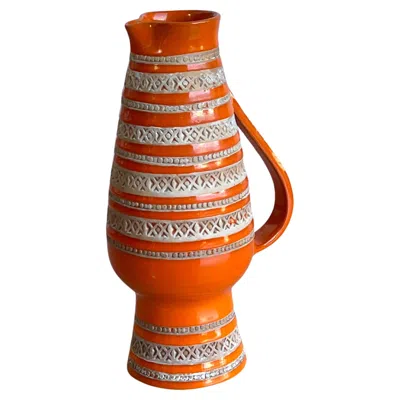 Pre-owned Bitossi Mid-century Modern  Italian Ceramic Water Jug, 1960s In Brown