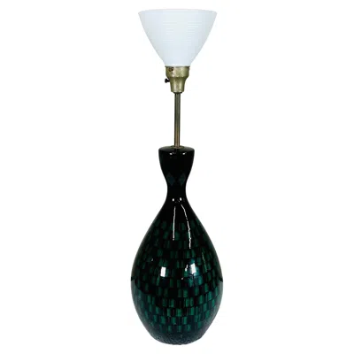 Pre-owned Bitossi Monumental Ettore Sottsass For  Sculptural Table Lamp, Italy, 1962 In Black