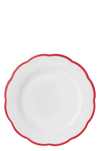 Bitossi 'petalo' Serving Plate ⌀ 31,5 Cm In Red
