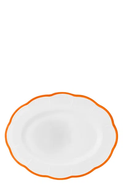 Bitossi 'petalo' Serving Plate ⌀ 36 Cm In Orange