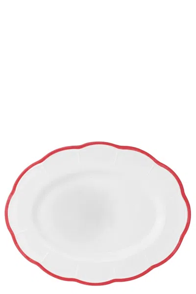 Bitossi 'petalo' Serving Plate ⌀ 36 Cm In Red