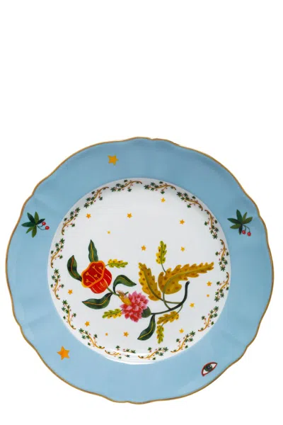 Bitossi Plate 'piano Profumo' In Multi