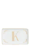 Bitossi Rectangular Letter 'k' Valet Tray