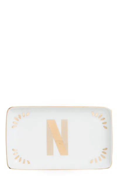 Bitossi Rectangular Letter 'n' Valet Tray