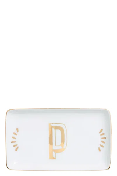 Bitossi Rectangular Letter 'p' Valet Tray