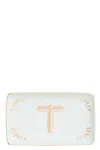 Bitossi Rectangular Letter 't' Valet Tray