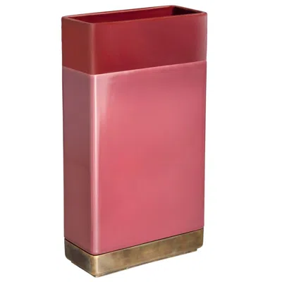 Pre-owned Bitossi Red Vase By Dimorestudio