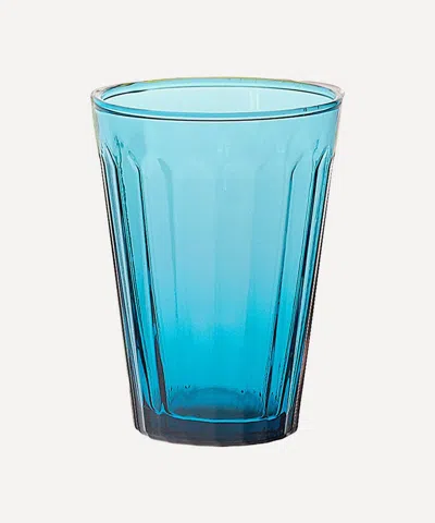 Bitossi Ridged Water Glasses Set Of Six In Blue
