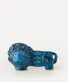 Bitossi Rimini Blu Ceramic Lion Figure