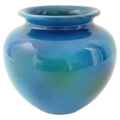 Pre-owned Bitossi Rimini Blue Ceramic Vase By Aldo Londi For  And Italica Ars, Italy 1970s