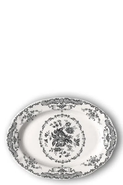 Bitossi 'rose Black' Oval Tray ⌀ 30.5 Cm In Multi