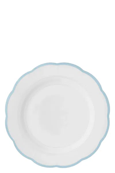 Bitossi Serving Plate 'petalo' ⌀ 31,5 Cm In Blue