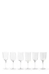 Bitossi Set 6 Calici Assorted Shapes In Transparent