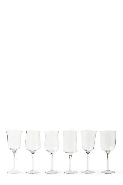 Bitossi Set 6 Calici Assorted Shapes In Transparent