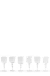Bitossi Set 6 Calici Assorted Shapes In Transparent