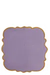 Bitossi Set Of 2 Napkins With Scalloped Edge In Purple