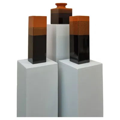 Pre-owned Bitossi Set Of 3 Ceramics Planter Produced By Ceramiche  Montelupo, 70s. In Transparent