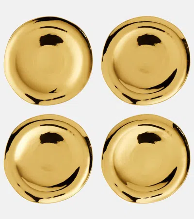 Bitossi Set Of 4 Porcelain Dinner Plates