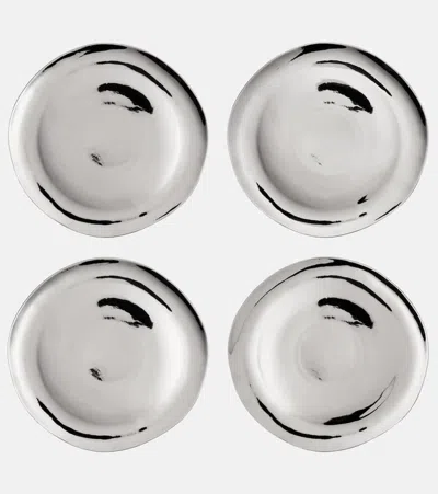 Bitossi Set Of 4 Porcelain Dinner Plates
