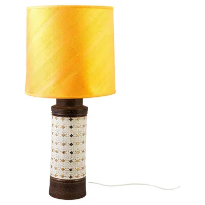 Pre-owned Bitossi Table Lamp Ceramic By  Italy 1960, Numbered 22/44 In Orange