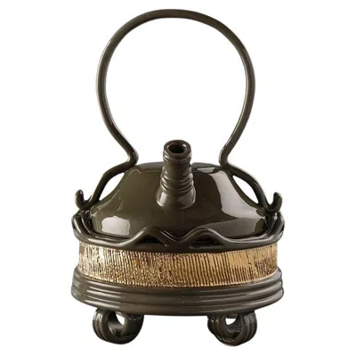 Pre-owned Bitossi Teapot By Pierre Marie Agin In Black