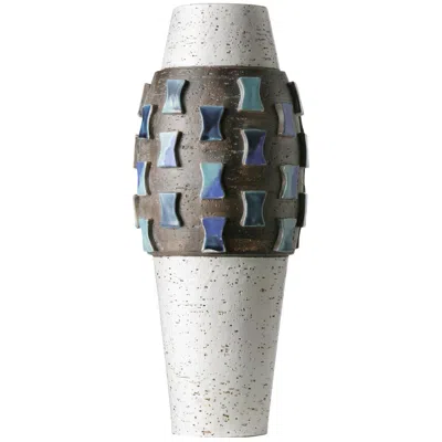 Pre-owned Bitossi Tiles Vase By Aldo Londi In Transparent
