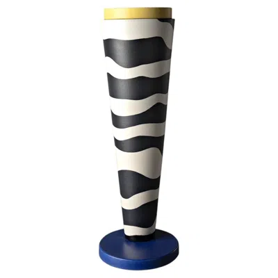 Pre-owned Bitossi Totem Sculptural Vase By George Sowden In Black