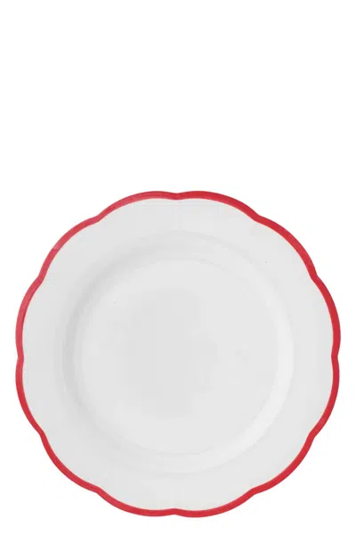 Bitossi Tray 'petalo' In Red