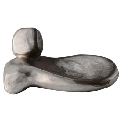 Pre-owned Bitossi Uncovered Collection - Silver Ceramic Sculpture By Faye Toogood
