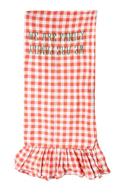 Bitossi 'we Are A Family' Linen In Red