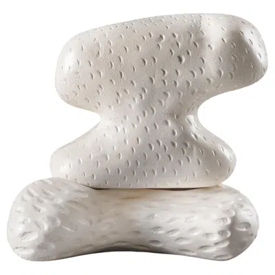 Pre-owned Bitossi White Ceramic Organic Form Sculpture By Faye Toogood