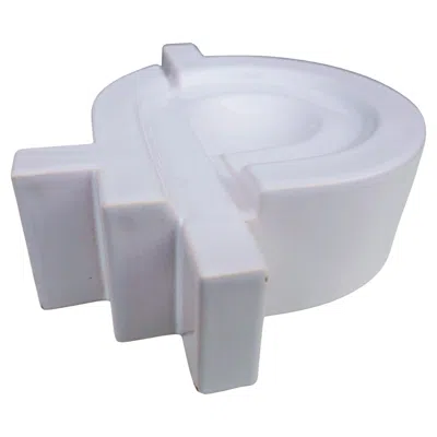 Pre-owned Bitossi White Ceramic Sculpture In Sottsass Mari Style