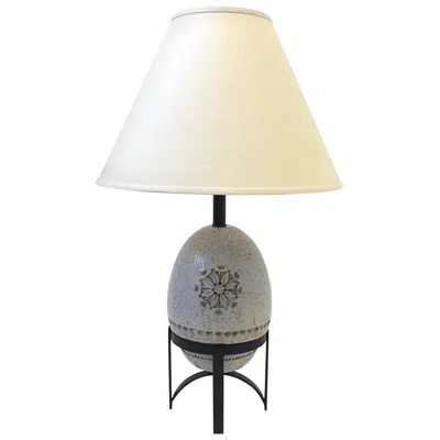 Pre-owned Bitossi White Italian Ceramic Table Lamp By
