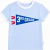Bits & Bows 3rd Grade Crewneck T-shirt In Blue