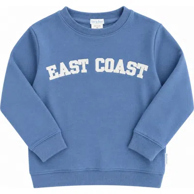 Bits & Bows Adult East Coast Signature Crewneck Sweatshirt In Blue