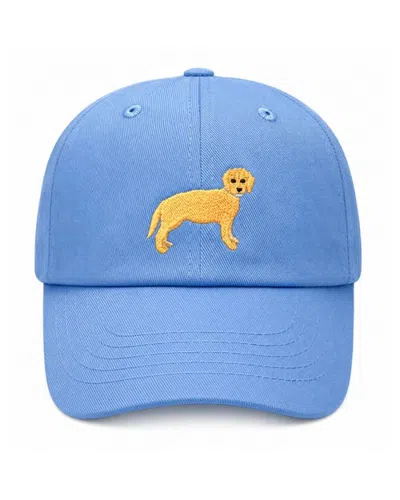 Bits & Bows Adult Golden Retriever Dog Baseball Hat In Blue