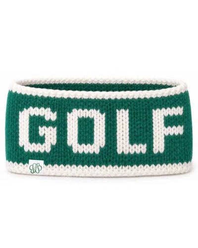 Bits & Bows Adult Knit Golf Headband In Green