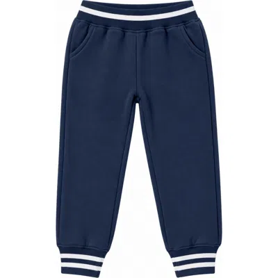 Bits & Bows Adult Varsity Sweatpants In Blue