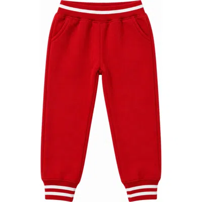 Bits & Bows Adult Varsity Sweatpants In Red