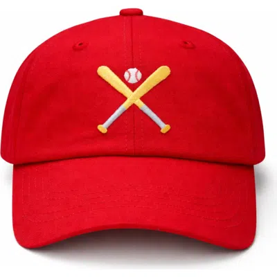Bits & Bows Babies'  All-star Baseball Hat In Red