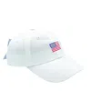 Bits & Bows Boys' American Flag Baseball Hat - Little Kid, Big Kid In Red/white/and Blue