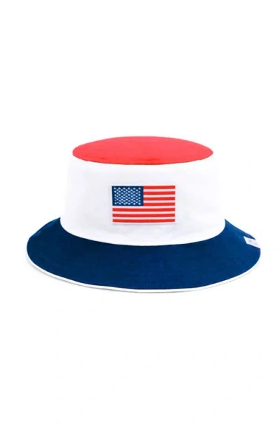 Bits & Bows Kids'  American Flag Bucket Hat In Multi