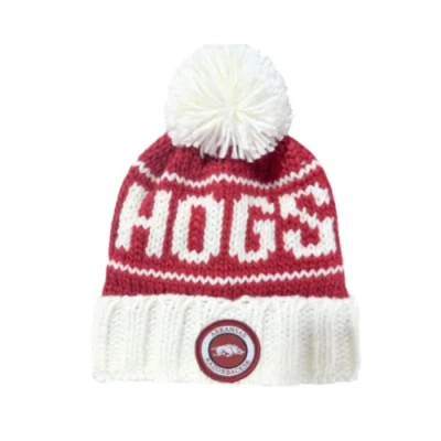 Bits & Bows Kids'  Arkansas Bobble Hat In Red