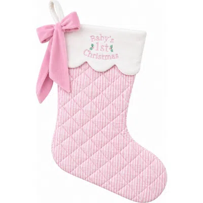 Bits & Bows Baby's 1st Christmas Stocking (baby) In Pink